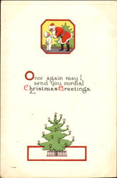 Santa with Boy Postcard