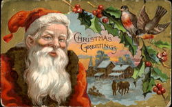 Christmas Greetings Postcard