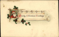 Hearty Christmas Greetings Postcard