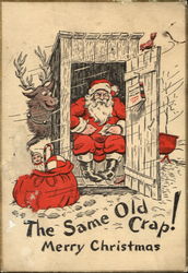 The Same Old Crap! Marry Christmas Postcard