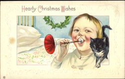 Hearty Christmas Wishes Postcard