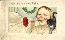 Hearty Christmas Wishes Postcard