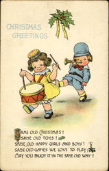Christmas Greeting Postcard