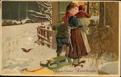 Christmas Greetings Postcard