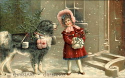 Christmas Greetings Postcard