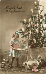 Wesotych Swiat Bozego Narodzenia Tinted Postcard