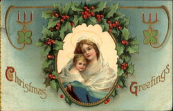 Christmas Greetings Postcard