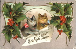 With Best Christmas Wishes Postcard