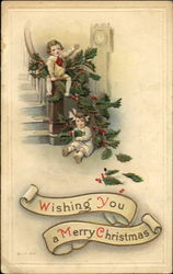 Wishing You A Merry Christmas Postcard