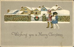 Wishing You A Merry Christmas Children Postcard Postcard