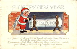 A Happy New Year Postcard