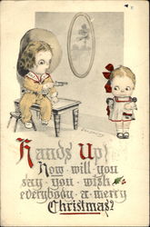 Cowboy Children Postcard