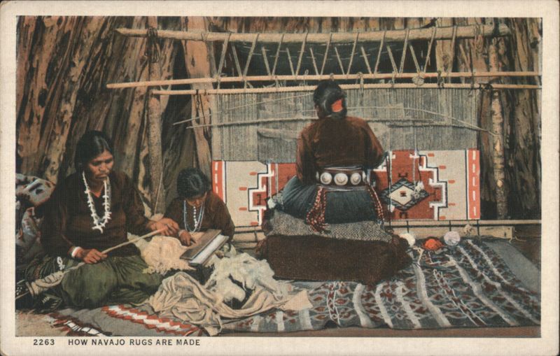 How Navajo Rugs Are Made Native Americana