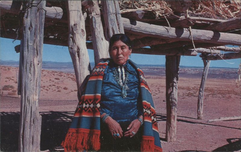 Navajo Woman in Traditional Clothing Dwight Warren