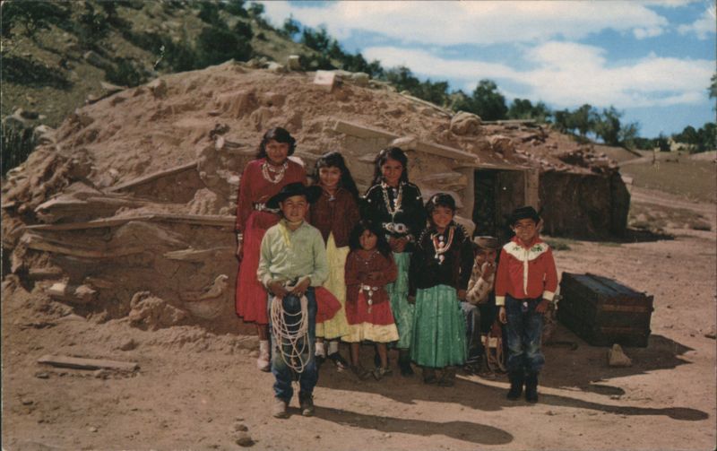 Indian Family on the Reservation Native Americana
