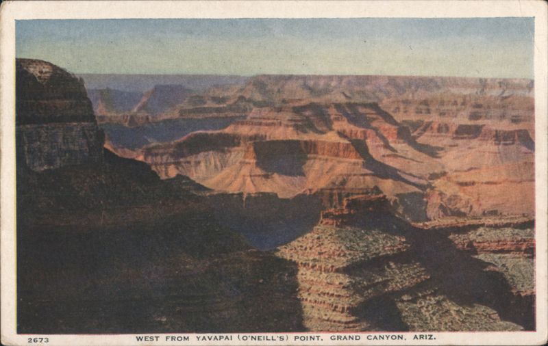 West from Yavapai (O'Neill's) Point, Grand Canyon, Arizona Grand Canyon National Park