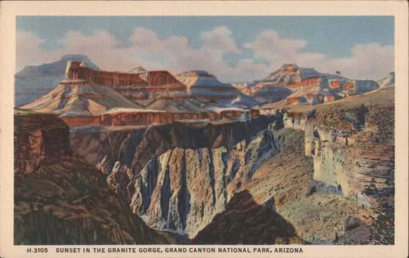 Sunset in the Granite Gorge, Grand Canyon National Park Arizona