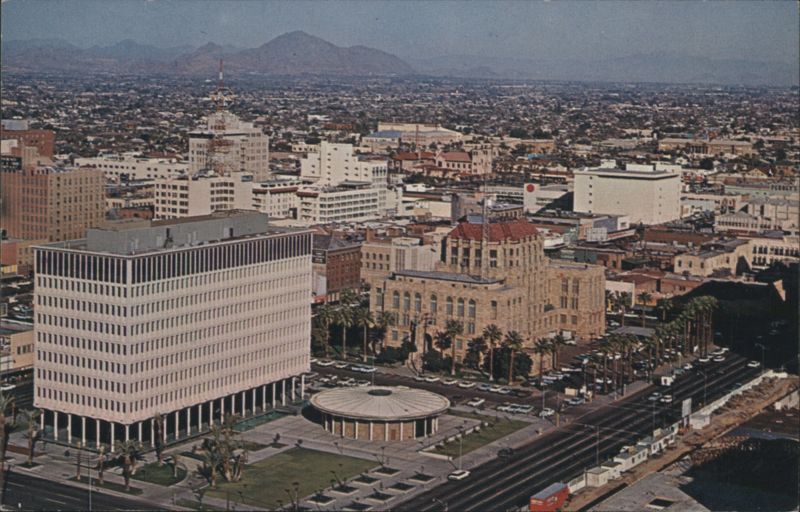 Downtown Aerial View, Phoenix, AZ Arizona