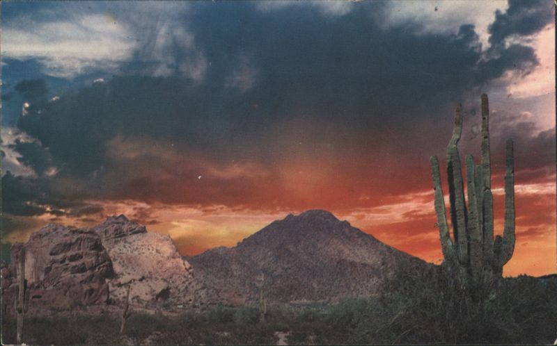 Spectacular Sunrise Over Camelback Mountain Scottsdale Arizona