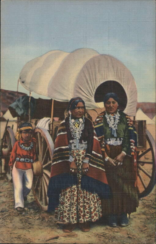 Navajo Women in Native Garb Native Americana