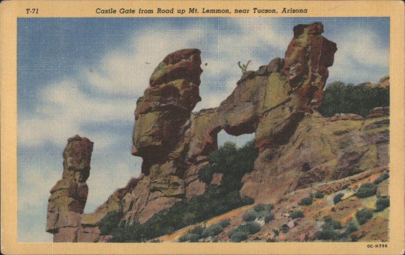 Castle Gate from Road up Mt. Lemmon, near Tucson, Arizona