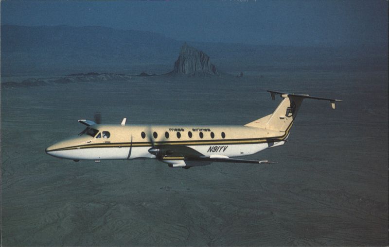 Mesa Airlines Beech 1900C-1 Over Monument Valley Jay Selman