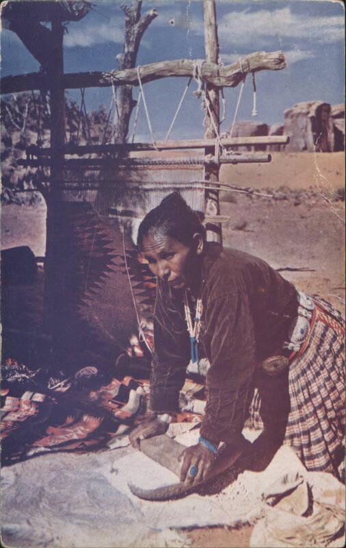 Navajo Indian Grinding Meal, Arizona Josef Muench Native Americana