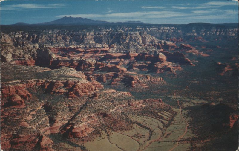 Aerial View of Oak Creek Canyon, Arizona