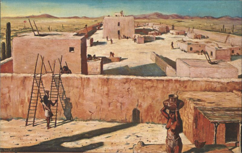 Hohokam Indian's Village Life Circa A.D. 1300 Coolidge Arizona