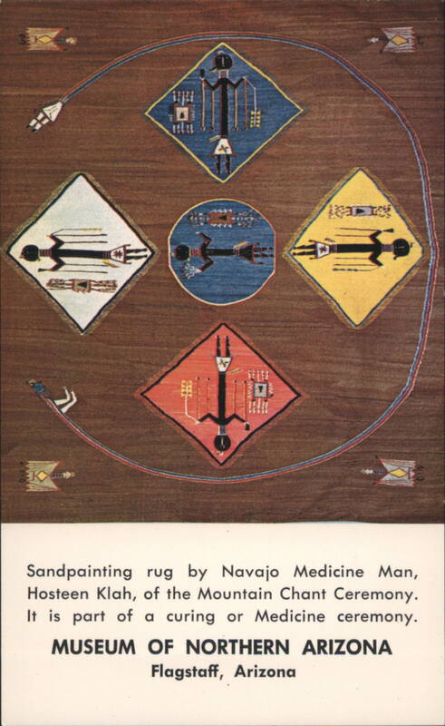 Sandpainting Rug by Navajo Medicine Man Christy G. Turner, II