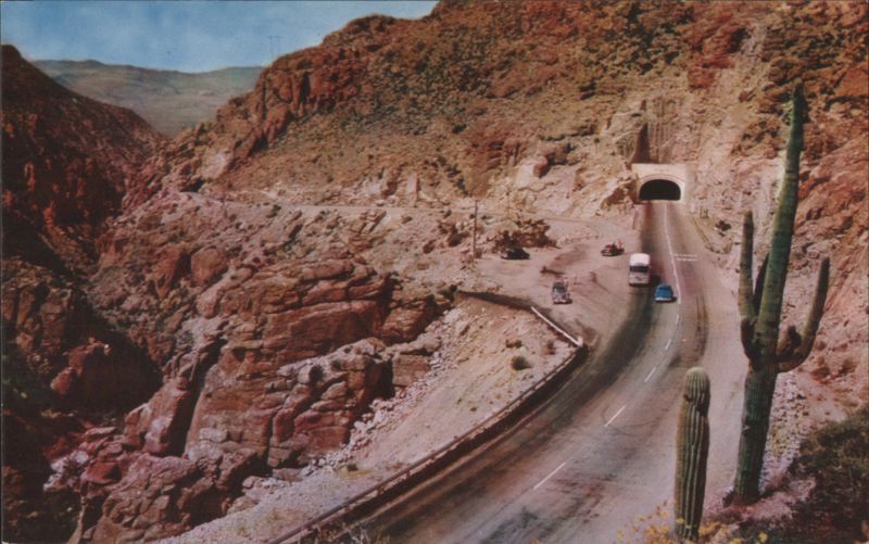 Queen Creek Tunnel on U.S. Hwys. 60 & 70 Cactus & Desert Plants