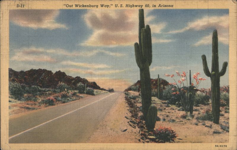 Out Wickenburg Way, U. S. Highway 60, in Arizona