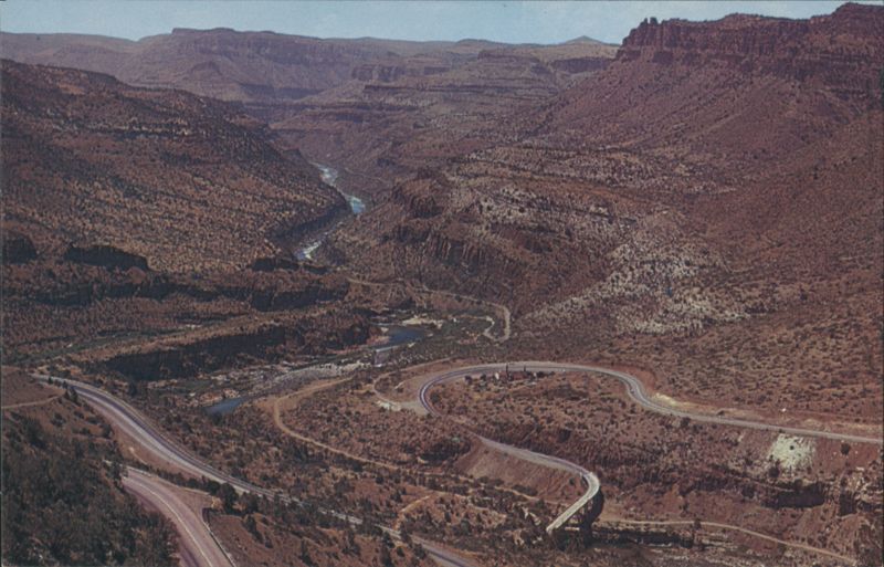 Switchbacks at Bottom of Salt River Canyon John E. Floodberg