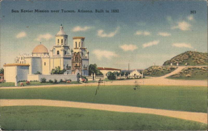 San Xavier Mission near Tucson, Arizona