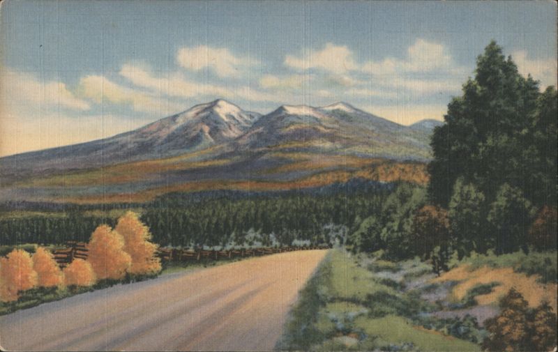 San Francisco Peaks Near Flagstaff, Arizona