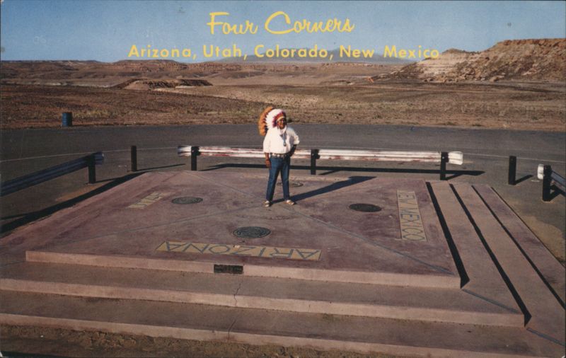 Four Corners Marker, Arizona, Utah, Colorado, New Mexico