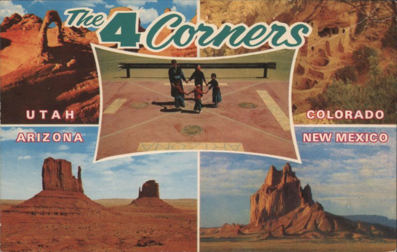 The 4 Corners Marker & Southwest US Landmarks Arizona