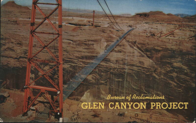 Glen Canyon Project Foot Bridge Mike Roberts Artist Signed