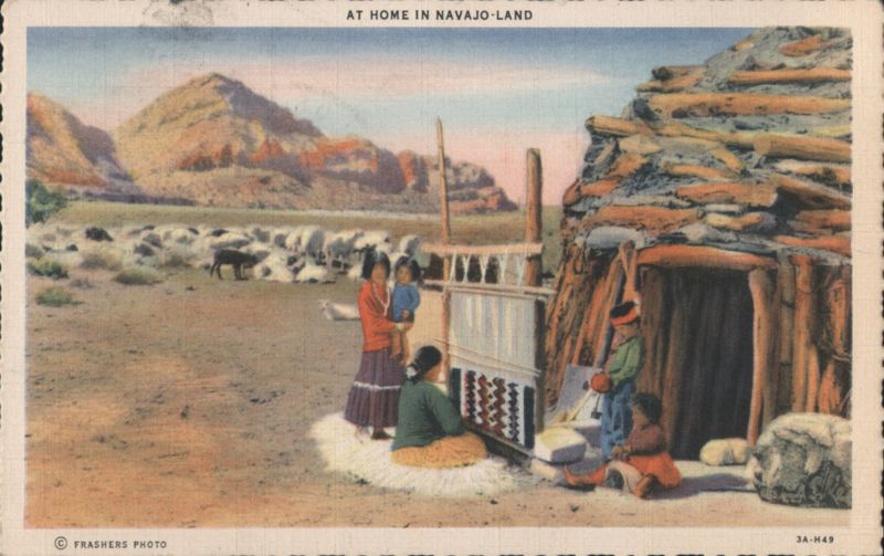 At Home in Navajo-Land Frashers Native Americana