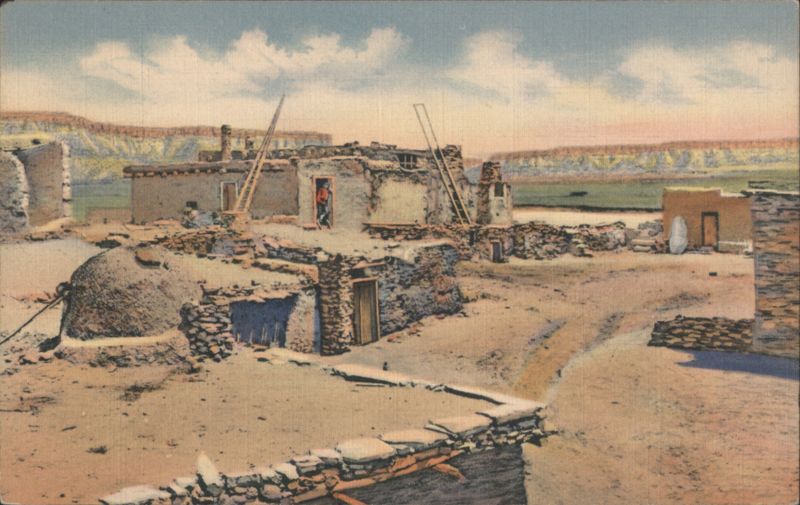 Old Zuni Pueblo and Thunder Mountain Native Americana