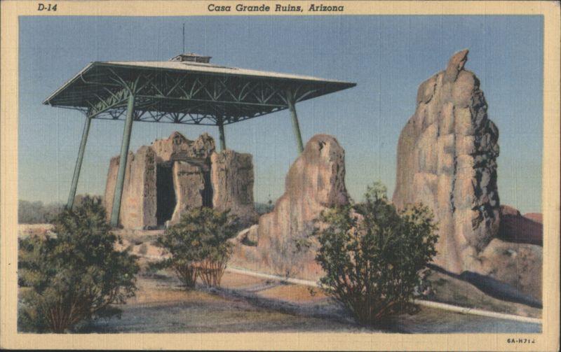 Casa Grande Ruins, Arizona Artist Signed