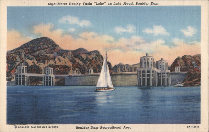 Eight-Meter Racing Yacht Loke on Lake Mead, Boulder Dam