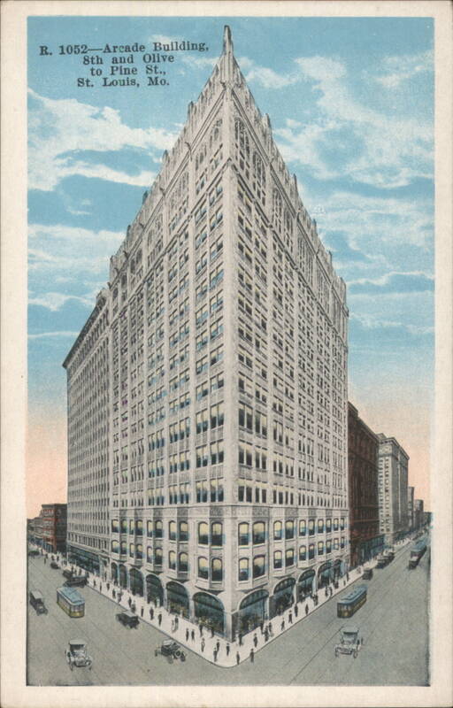 Arcade Building, 8th and Olive to Pine St. St. Louis Missouri