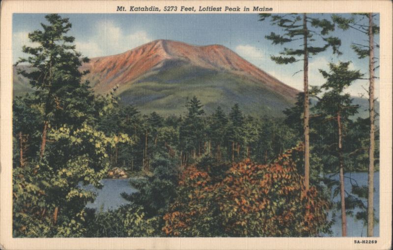 Mt. Katahdin, 5273 Feet, Loftiest Peak in Maine