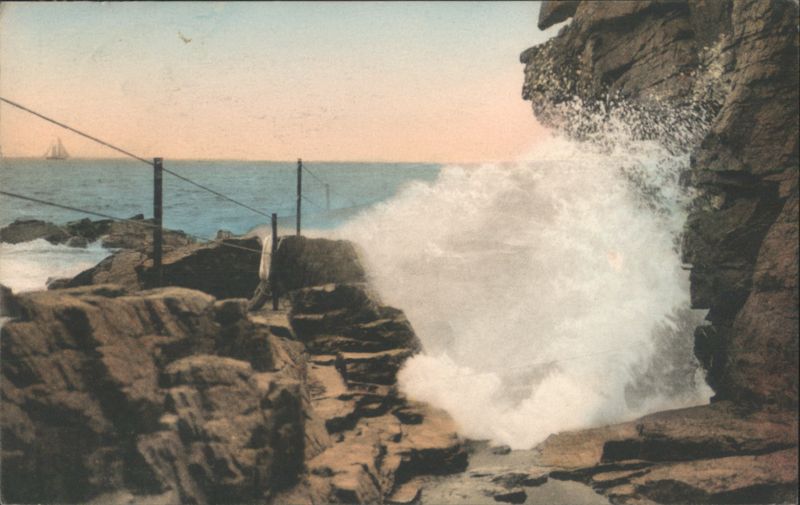 Thunder Hole along the Ocean Drive Bar Harbor Maine