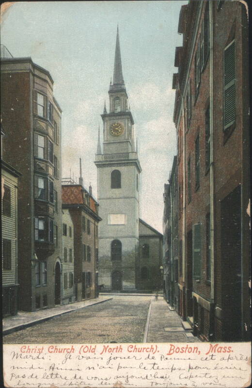 Christ Church (Old North Church), Boston, Mass. Massachusetts