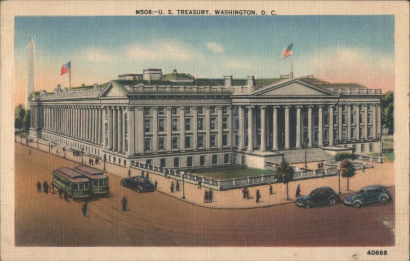 U. S. Treasury, Washington, D. C. District of Columbia