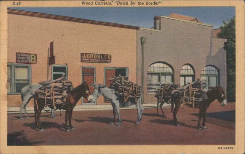 Wood Carriers, Down by the Border H.H.T. Co. Donkeys
