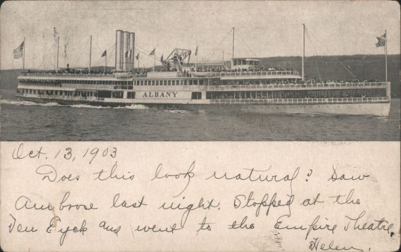 Hudson River Day Line Steamer Albany Helen Steamers