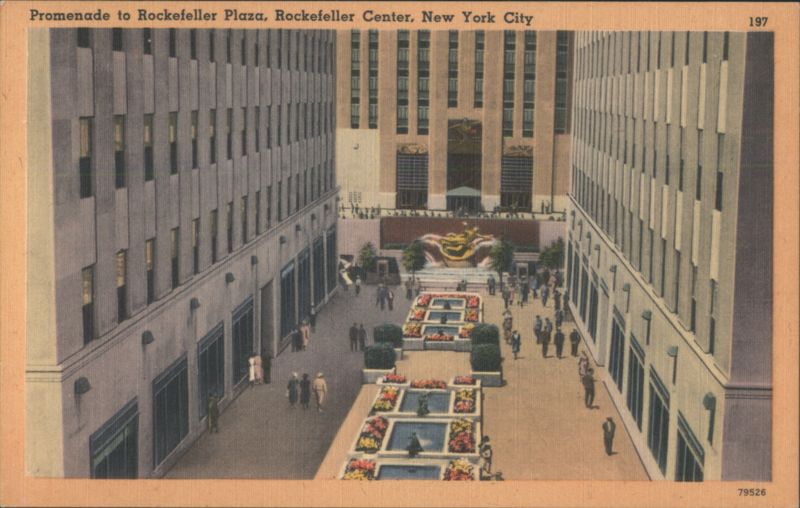 Promenade to Rockefeller Plaza, Rockefeller Center, New York City